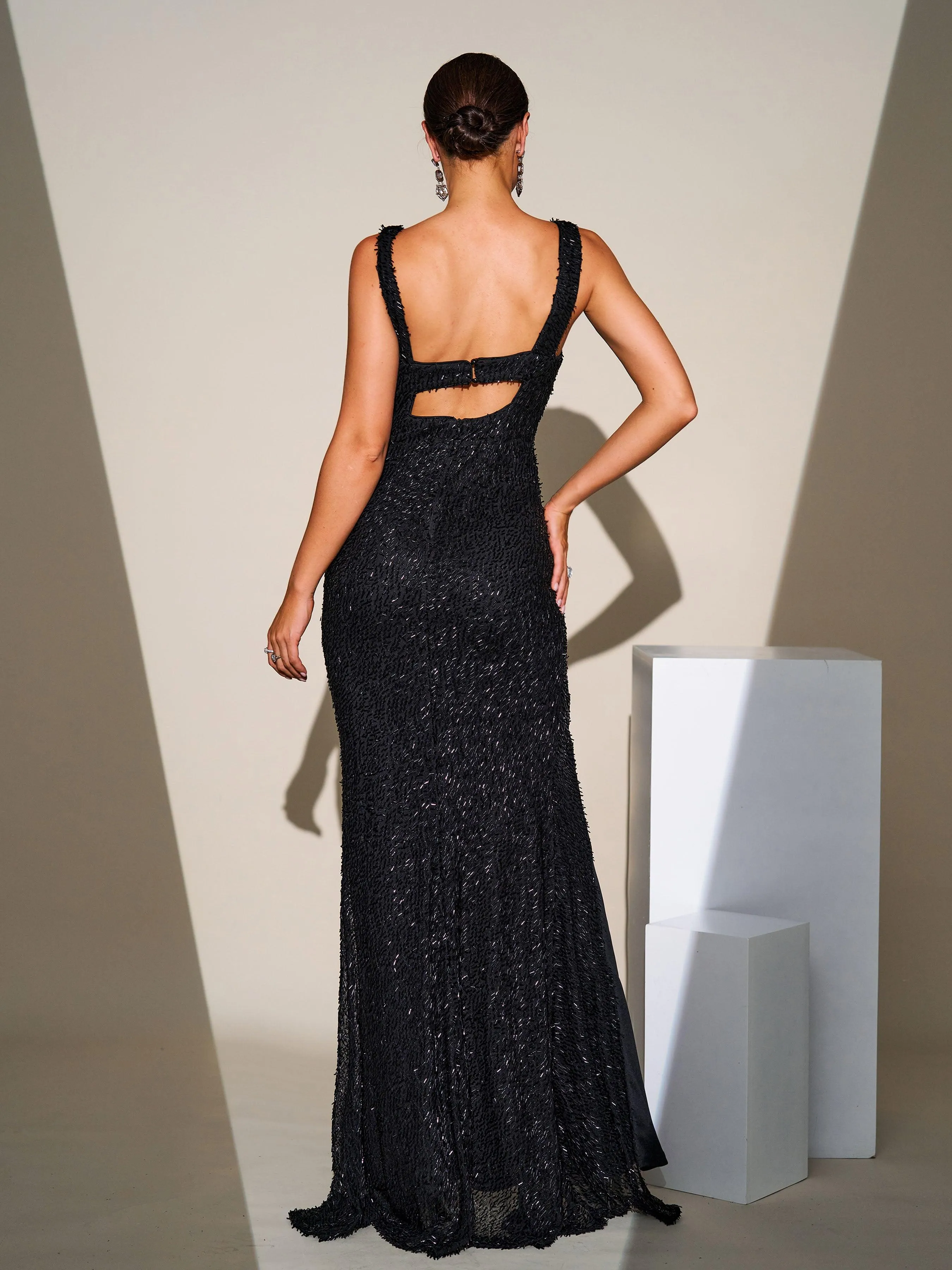 Elegant Sleeveless High Split Prom Dress GM00068