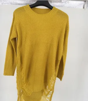 Elegant Tassel Sweater Dress