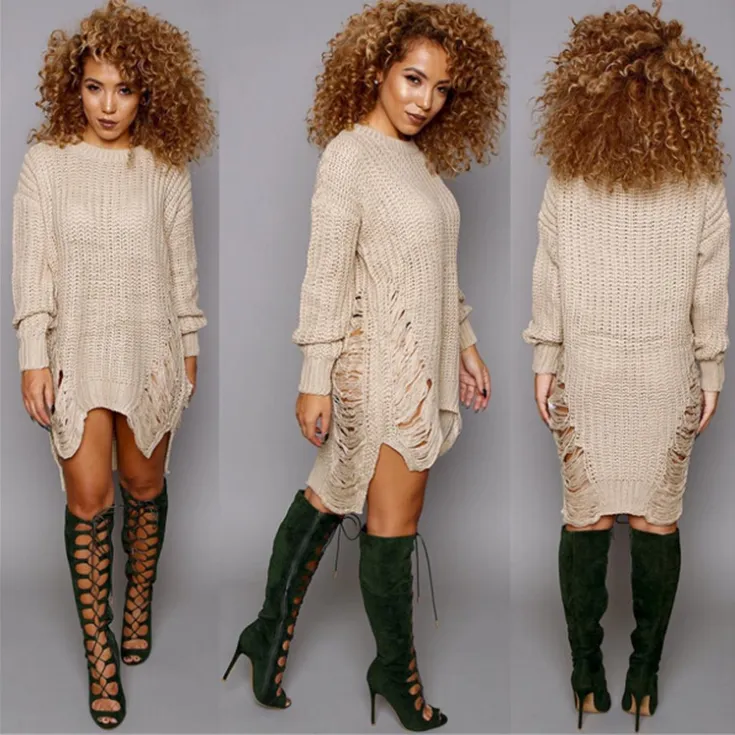 Elegant Tassel Sweater Dress