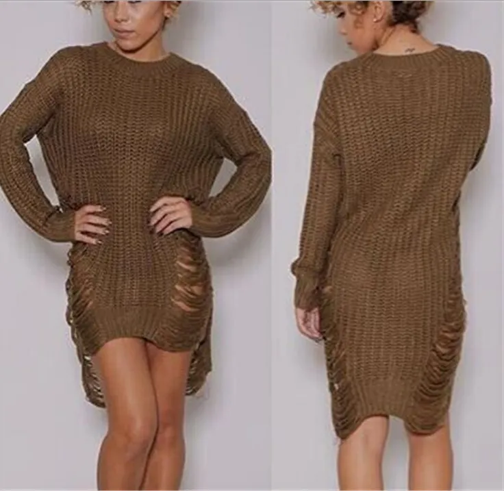 Elegant Tassel Sweater Dress