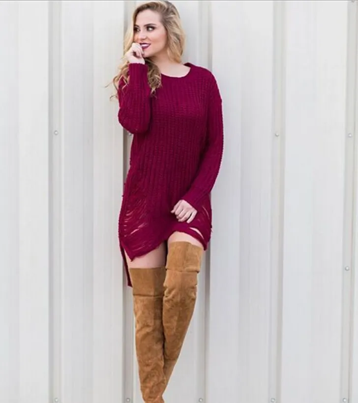 Elegant Tassel Sweater Dress