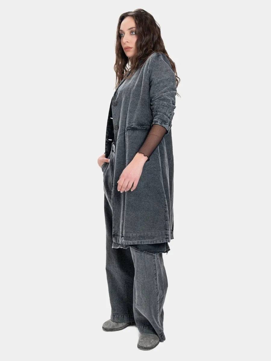 Elongated Collar Jacket