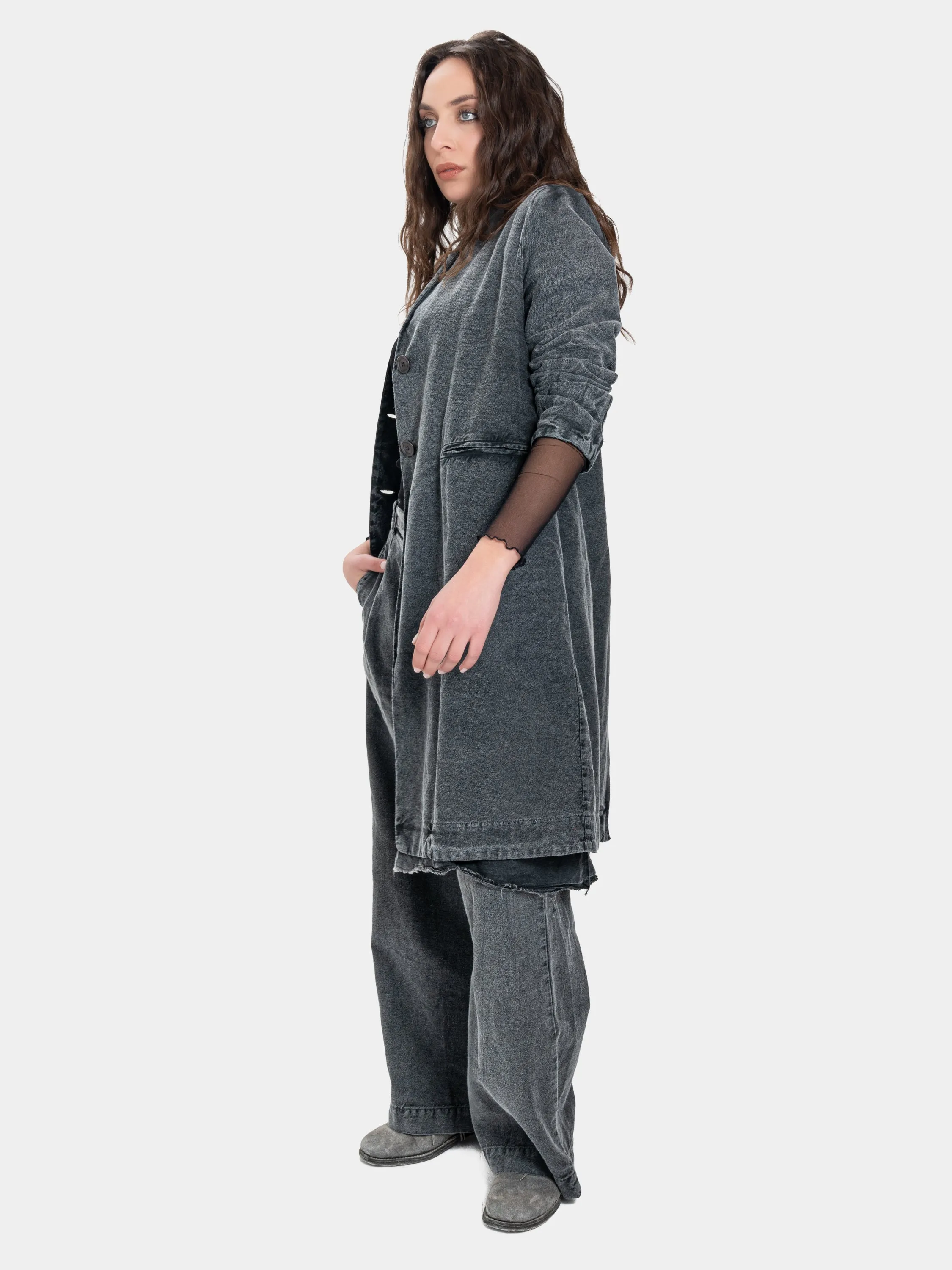 Elongated Collar Jacket
