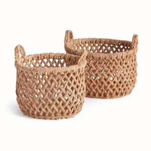 Emlyn Baskets With Handles, Set Of 2