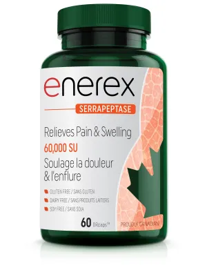 Enerex Serrapeptase 60,000 SU 60 Vegetarian Capsules