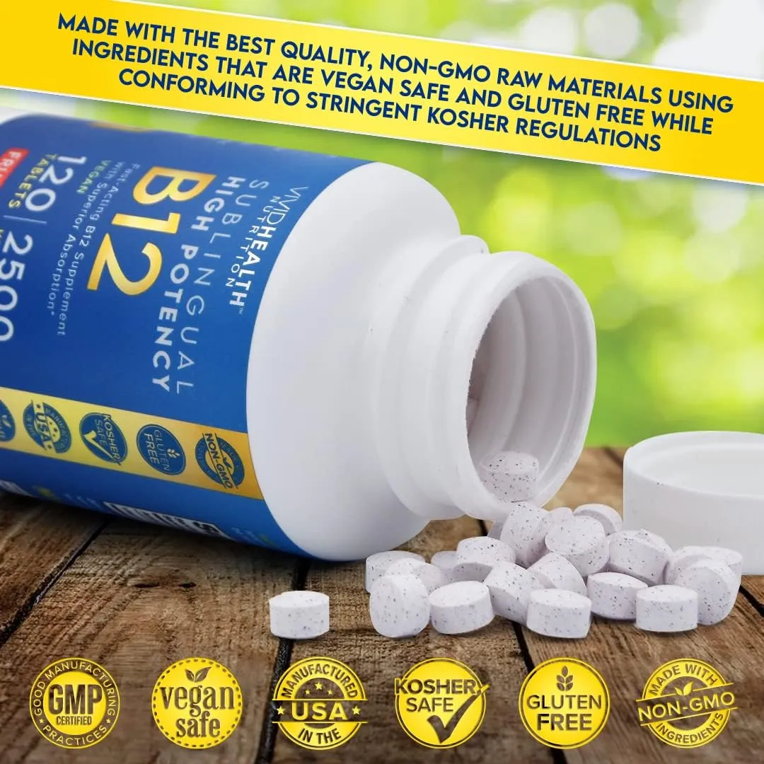 Energy Boosting Sublingual Vitamin B12 with Refreshing Fruit Punch Flavor