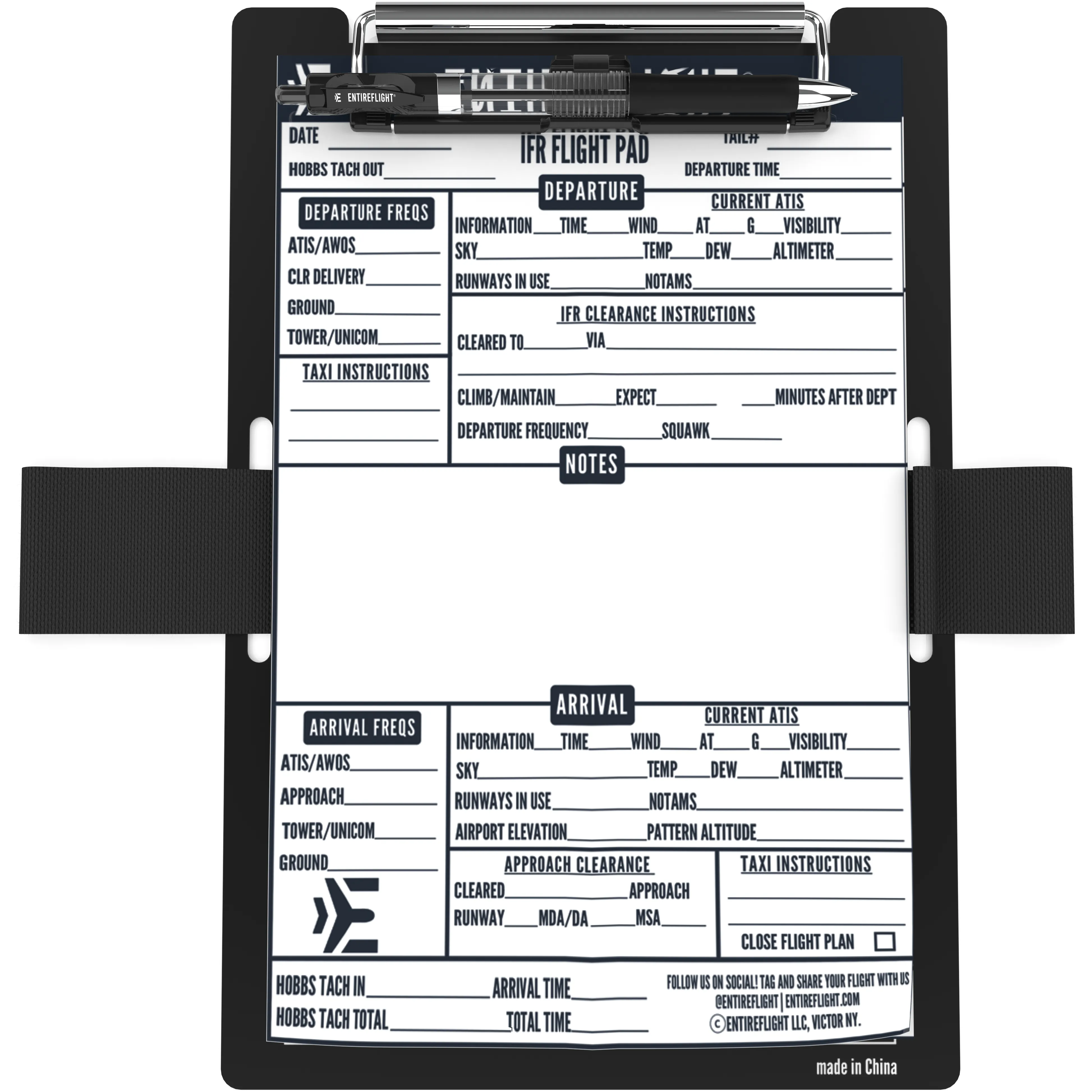 EntireFlight VFR Pilot Kneeboard & Flight Pad: Elevate Your Flying Experience