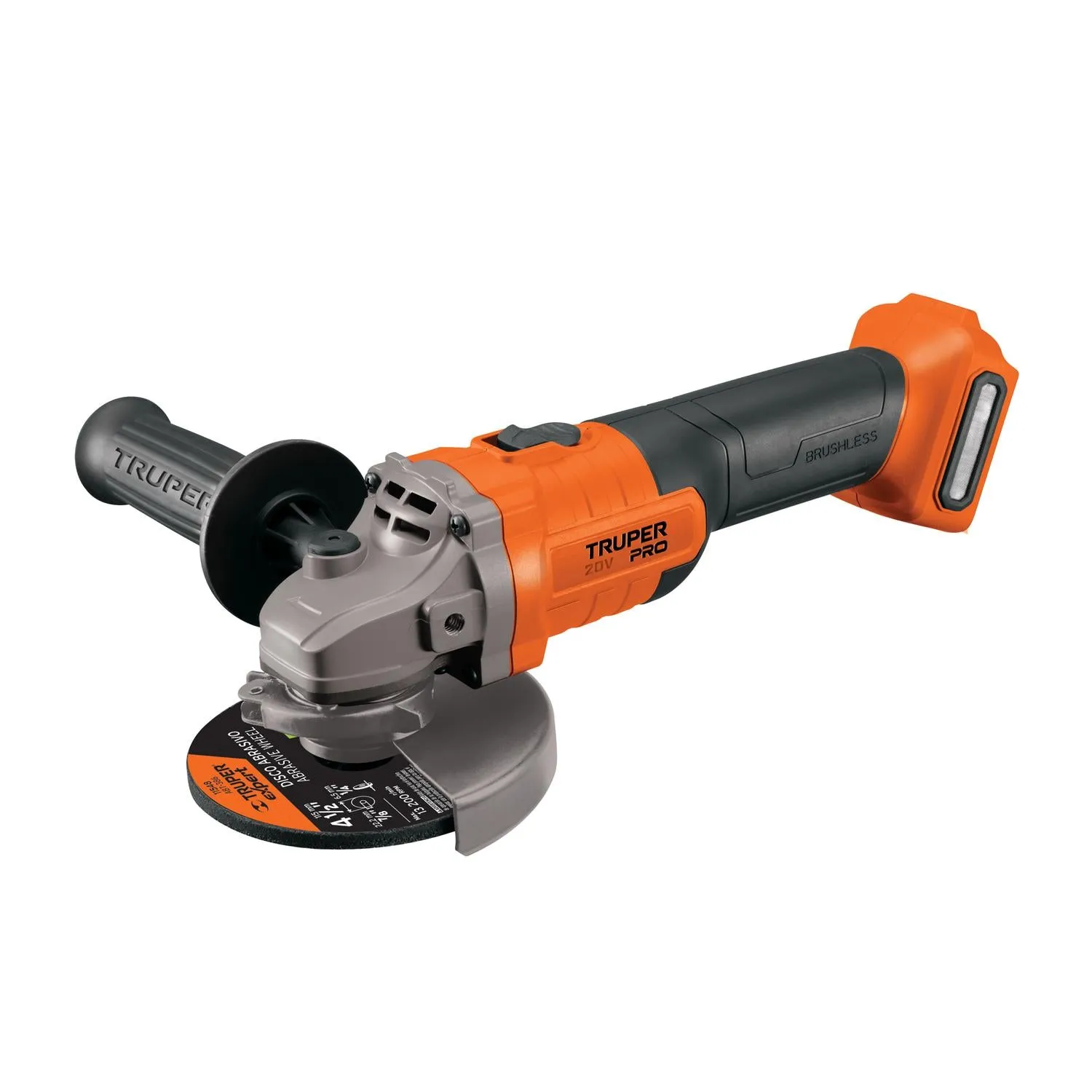 Esmeriladora angular inal. 4-1/2', 20V, s/accesorios, Truper 103255