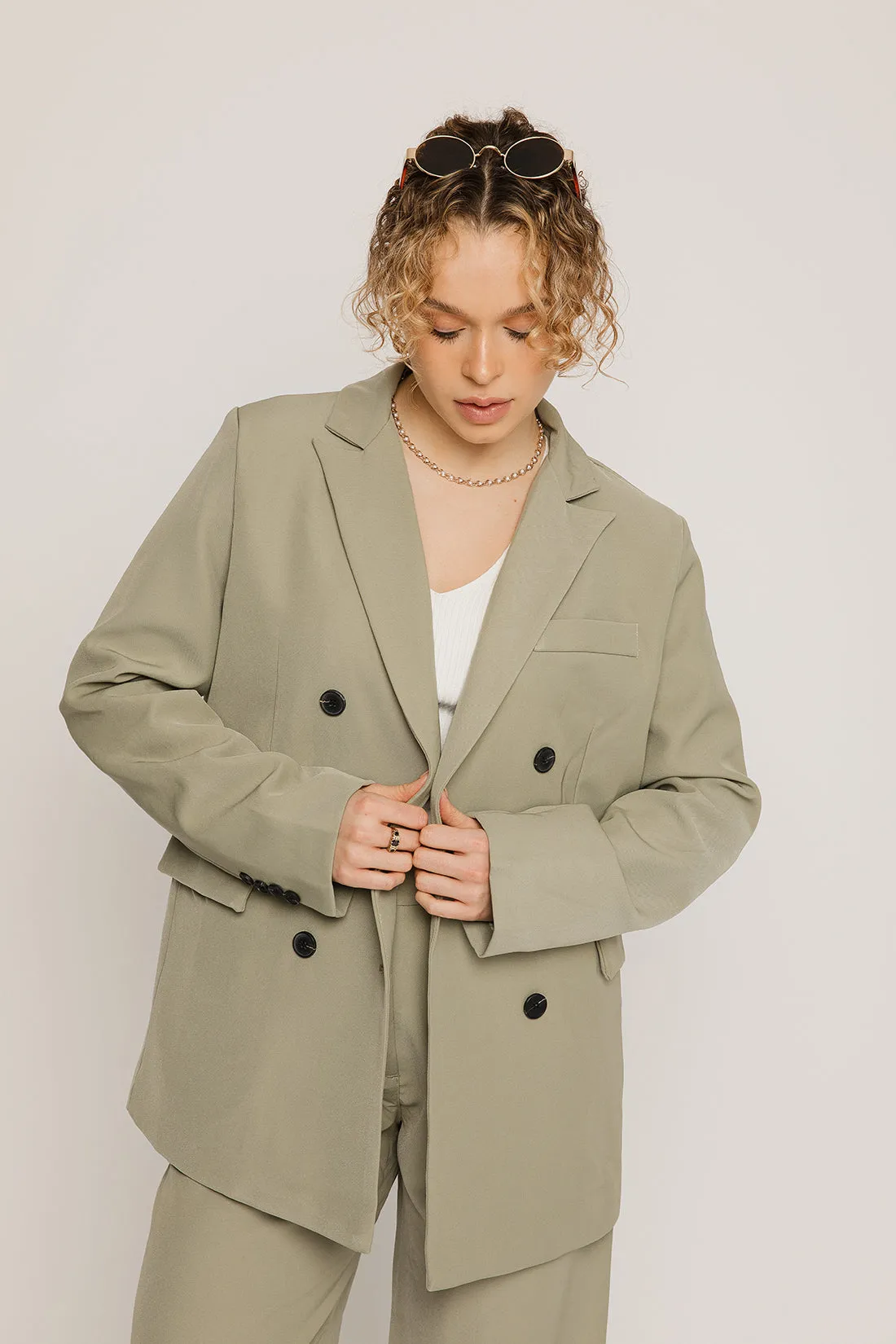 Everleigh Green Suit Jacket