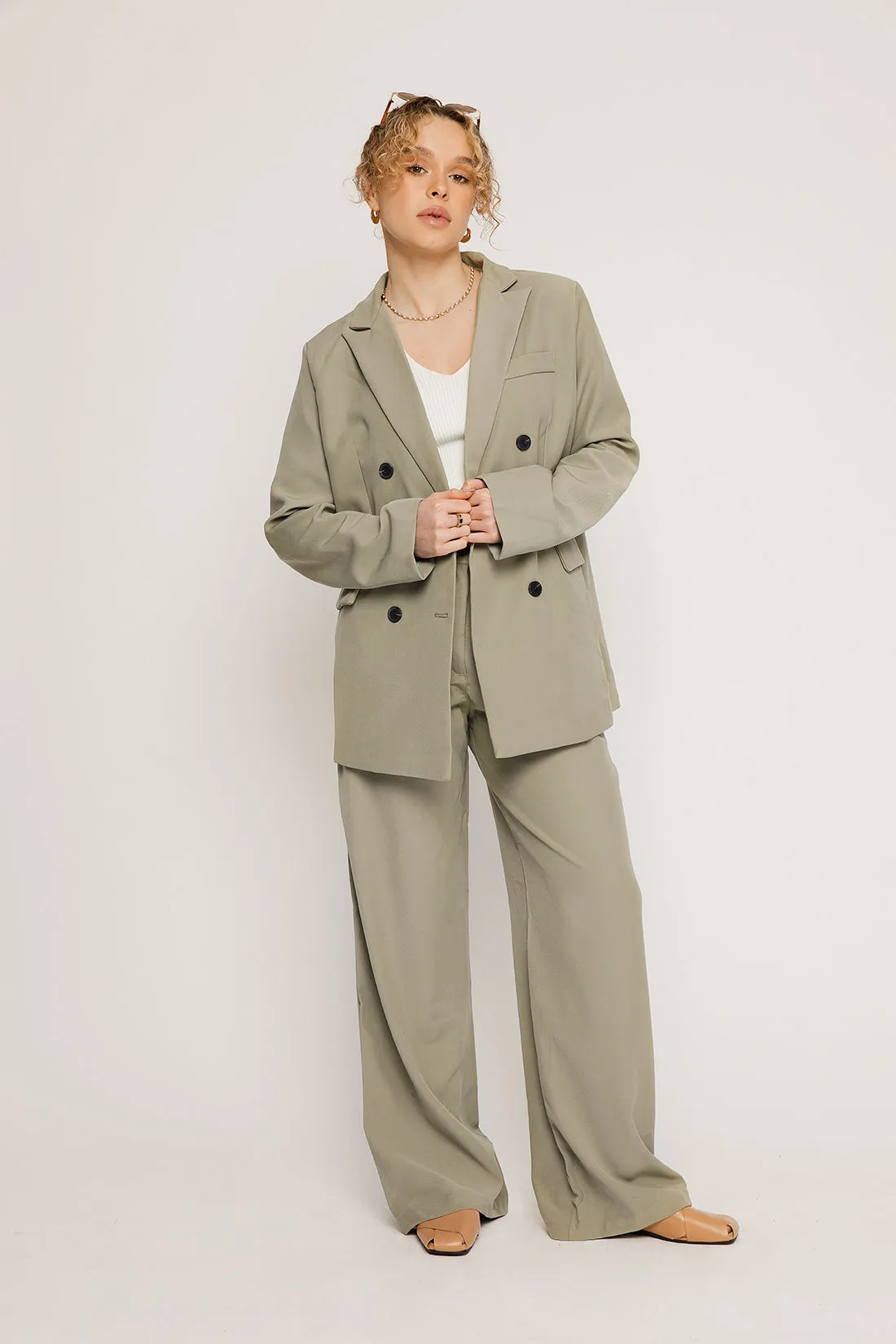 Everleigh Green Suit Trousers