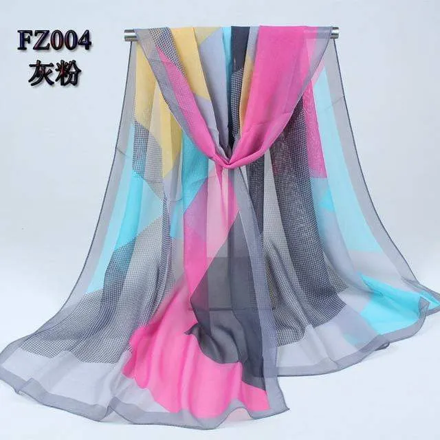 Exclusive Autumn Chiffon Women Scarves