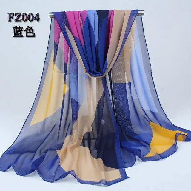 Exclusive Autumn Chiffon Women Scarves