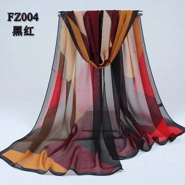 Exclusive Autumn Chiffon Women Scarves
