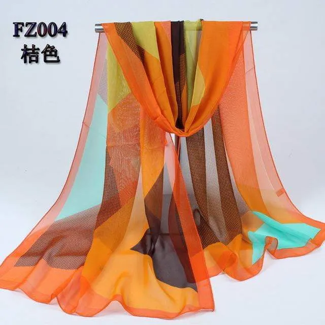 Exclusive Autumn Chiffon Women Scarves