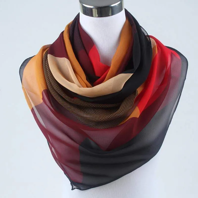 Exclusive Autumn Chiffon Women Scarves