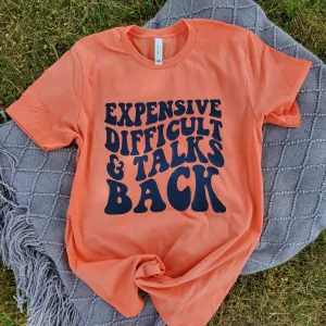 Expensive Difficult coral Tee