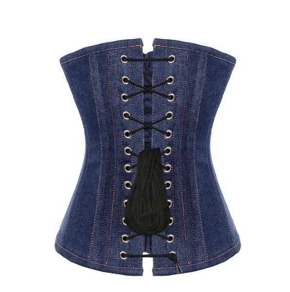 Fischer Denim Overbust Corset