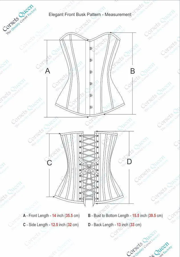 Fischer Denim Overbust Corset