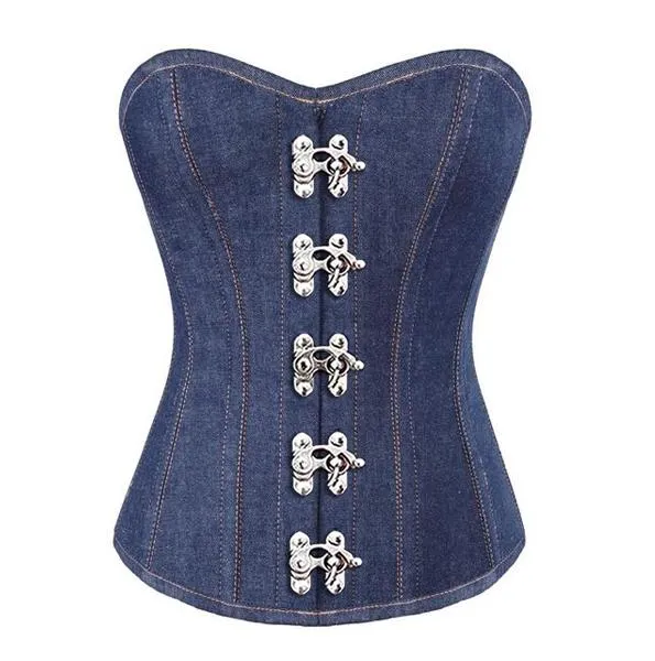 Fischer Denim Overbust Corset