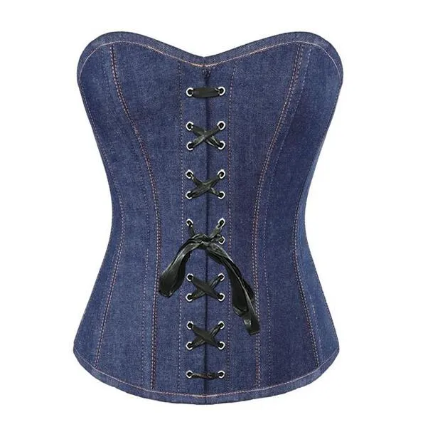 Fischer Denim Overbust Corset