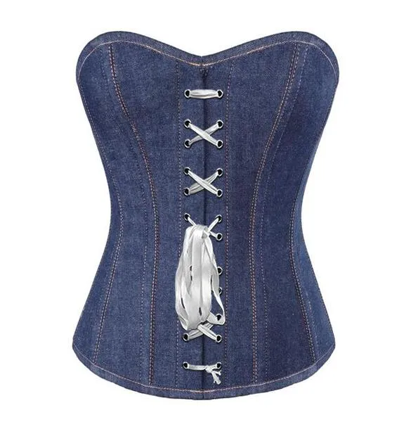 Fischer Denim Overbust Corset