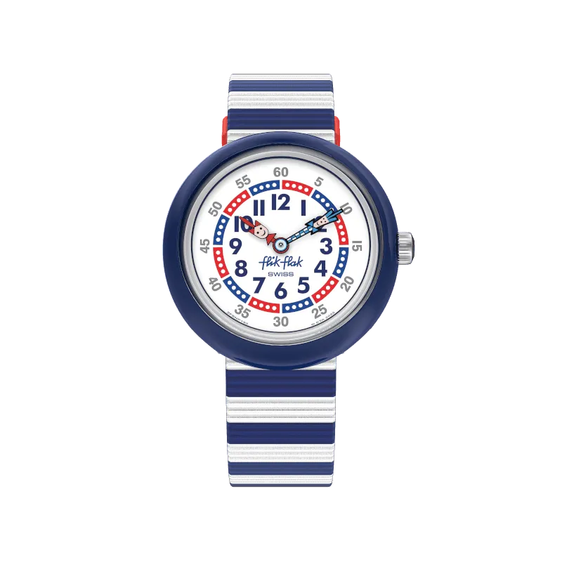 Flik Flak Little Boat Organized Chaos 34mm Fbnp193 watch