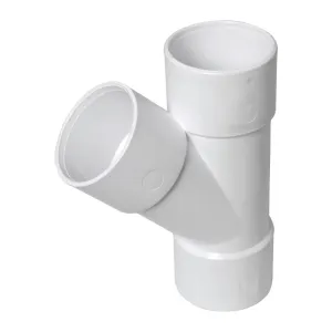 FloPlast ABS Solvent Weld 135 Degree Branch 32mm White (Pack of 10)