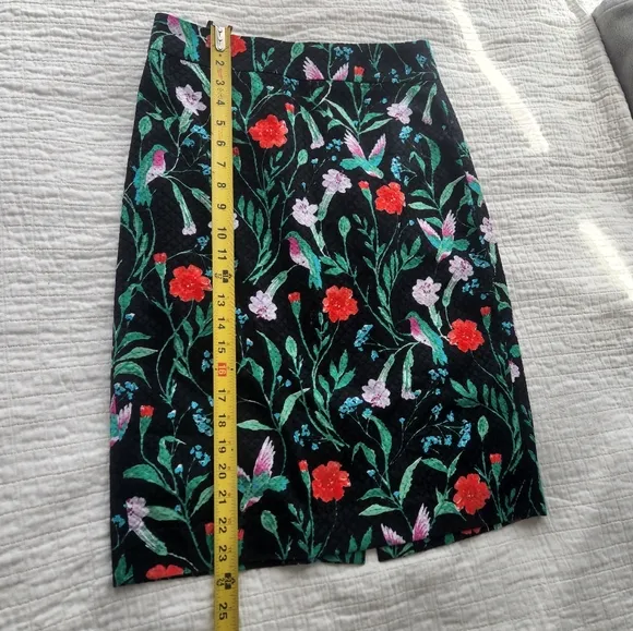 Floral Black Skirt