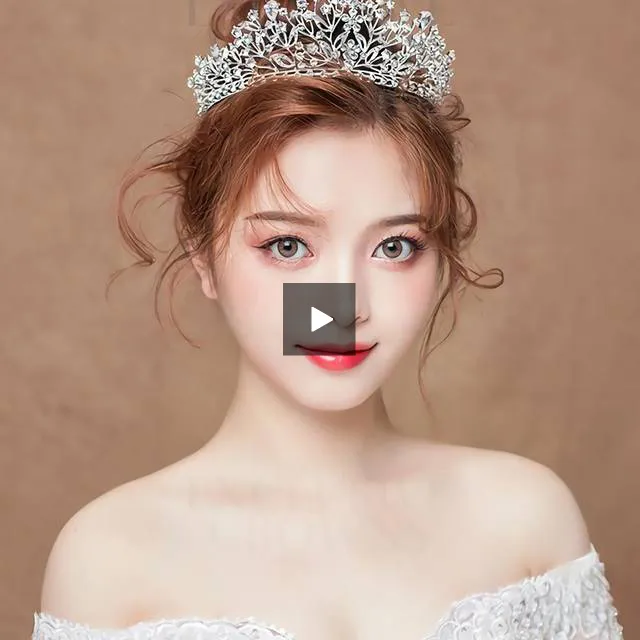 Floral Wedding Style Rhinestone Tiara
