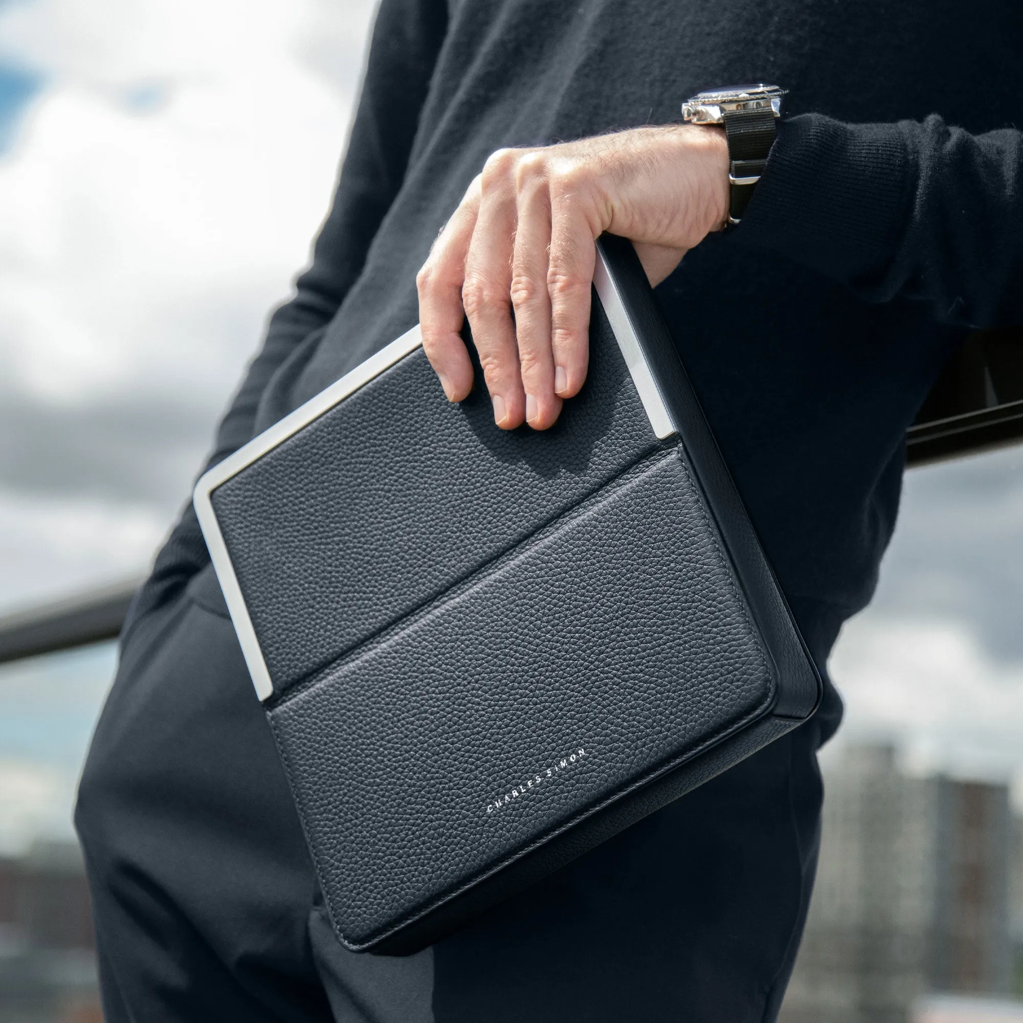 FRASER TRAVEL WALLET - MARINE / GREY