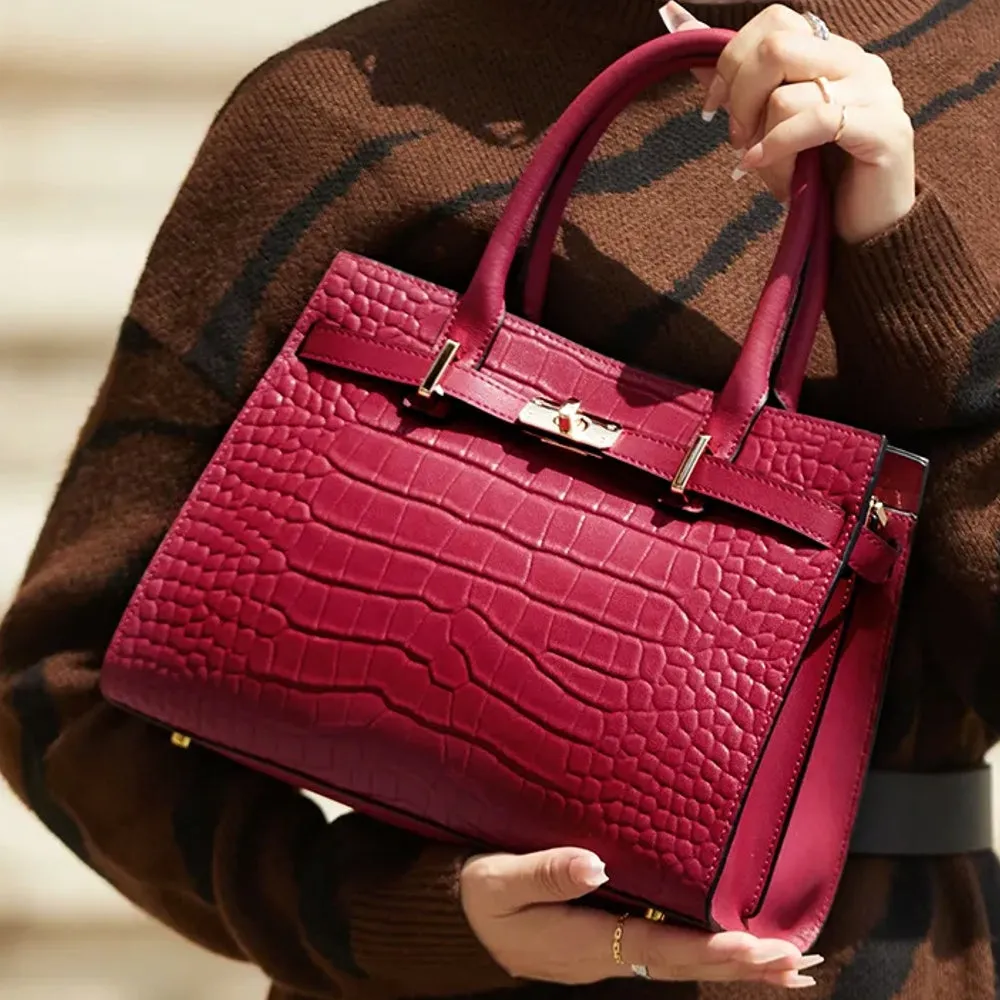 Full Cow Leather Women Purses Handbags