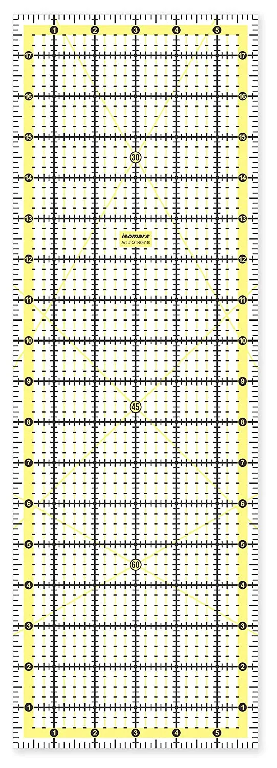Garment Patchwork Quilting Ruler (6" x 18")