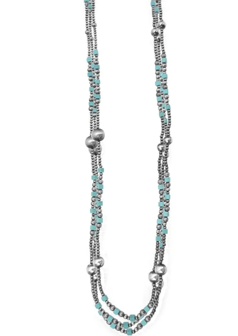 Gemstone   Navajo Pearl Necklace