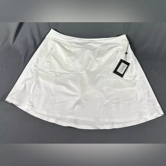 G/Fore G4 Womens Golf Skort XL White Polyester Spandex