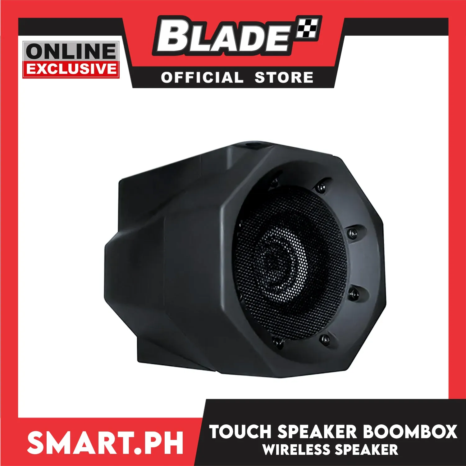 Gifts Touch Wireless Speaker Boombax Mega Sound Boost (Assorted Designs and Colors) No Cables, No Pairing