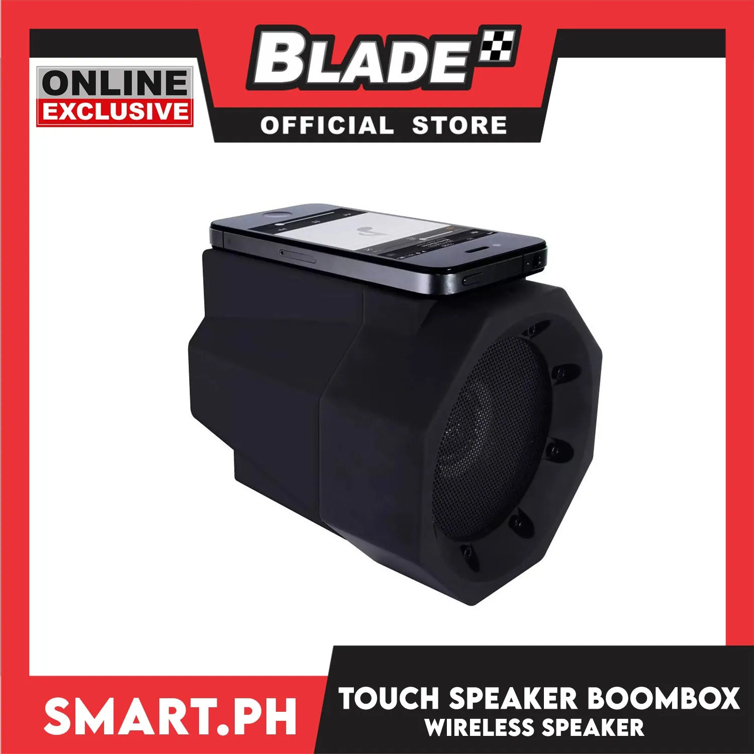 Gifts Touch Wireless Speaker Boombax Mega Sound Boost (Assorted Designs and Colors) No Cables, No Pairing