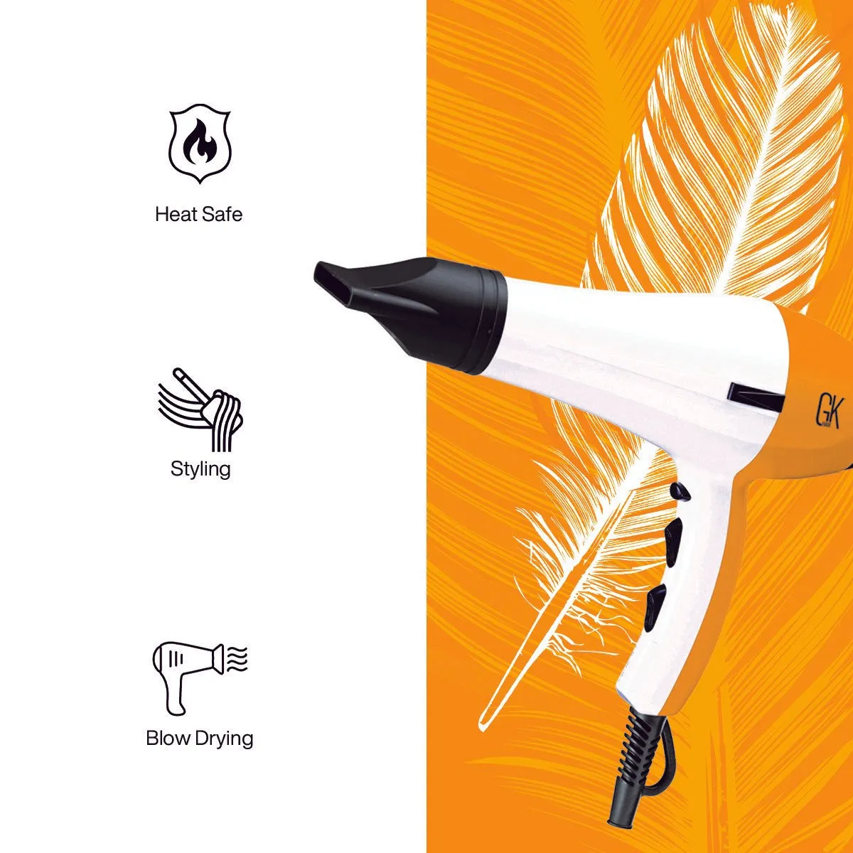 GK Hair Feather Light Blow Dryer DTS