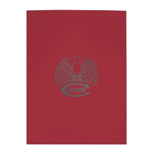 Gloss Paper Folder - Maroon