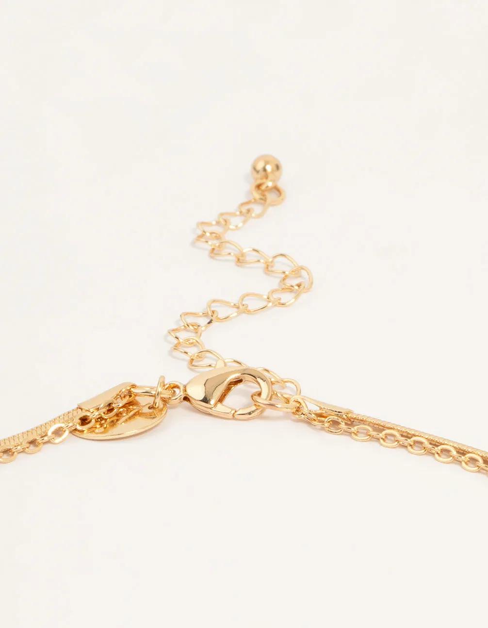 Gold Flower Layered Necklace