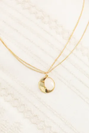 Gold Layered Charm Necklace