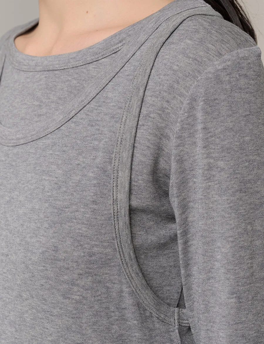 Grey Double Layered Tank Top