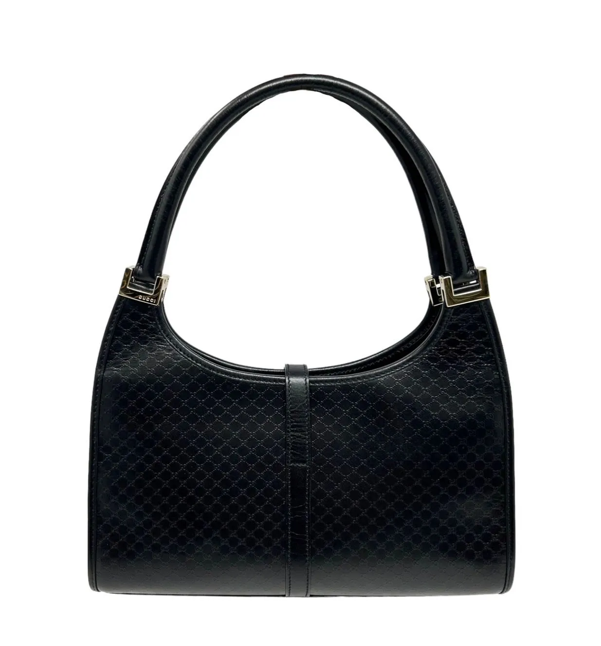 Gucci Black Logo Embossed Jackie Bag