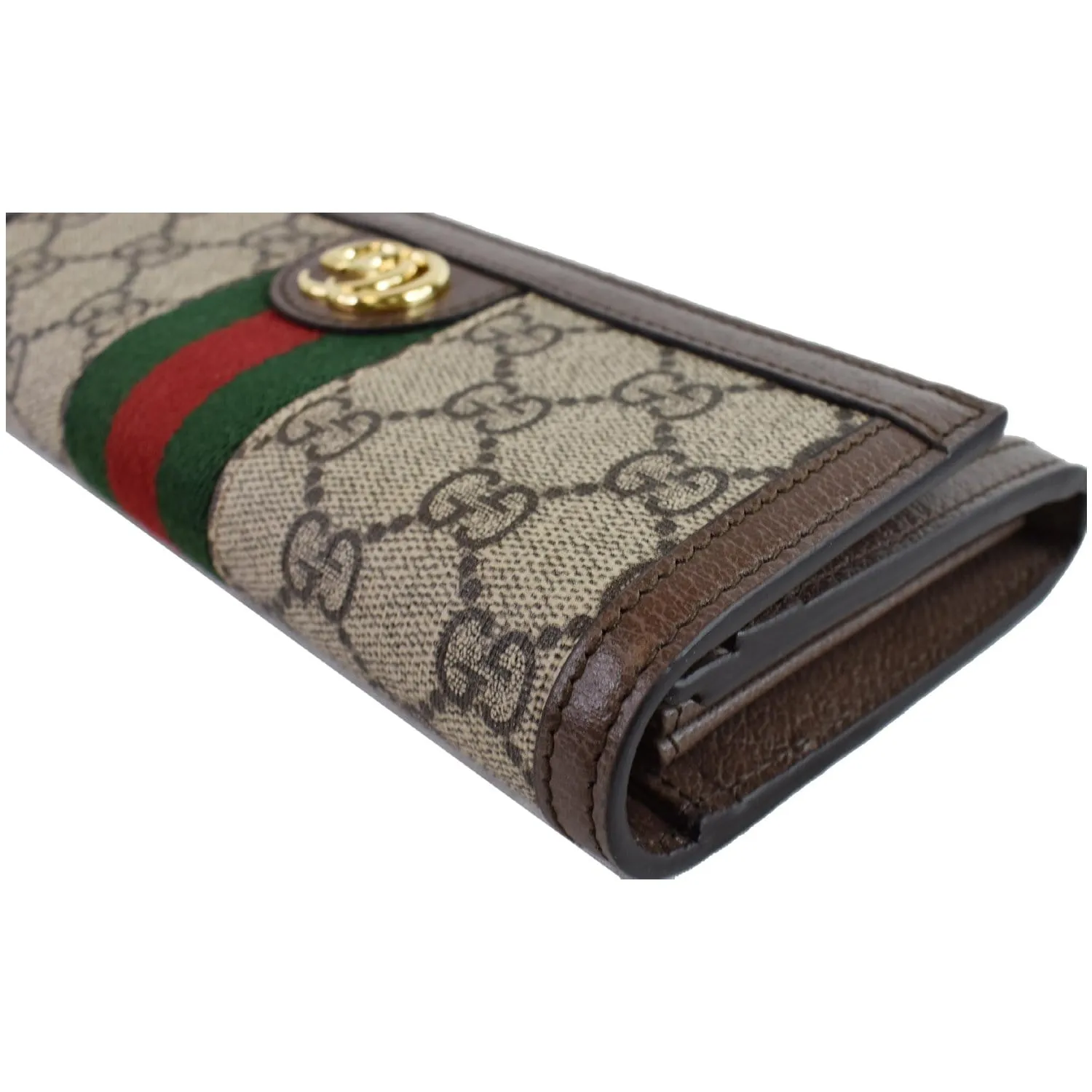 Gucci Ophidia GG Continental Supreme Canvas Wallet Beige 523153