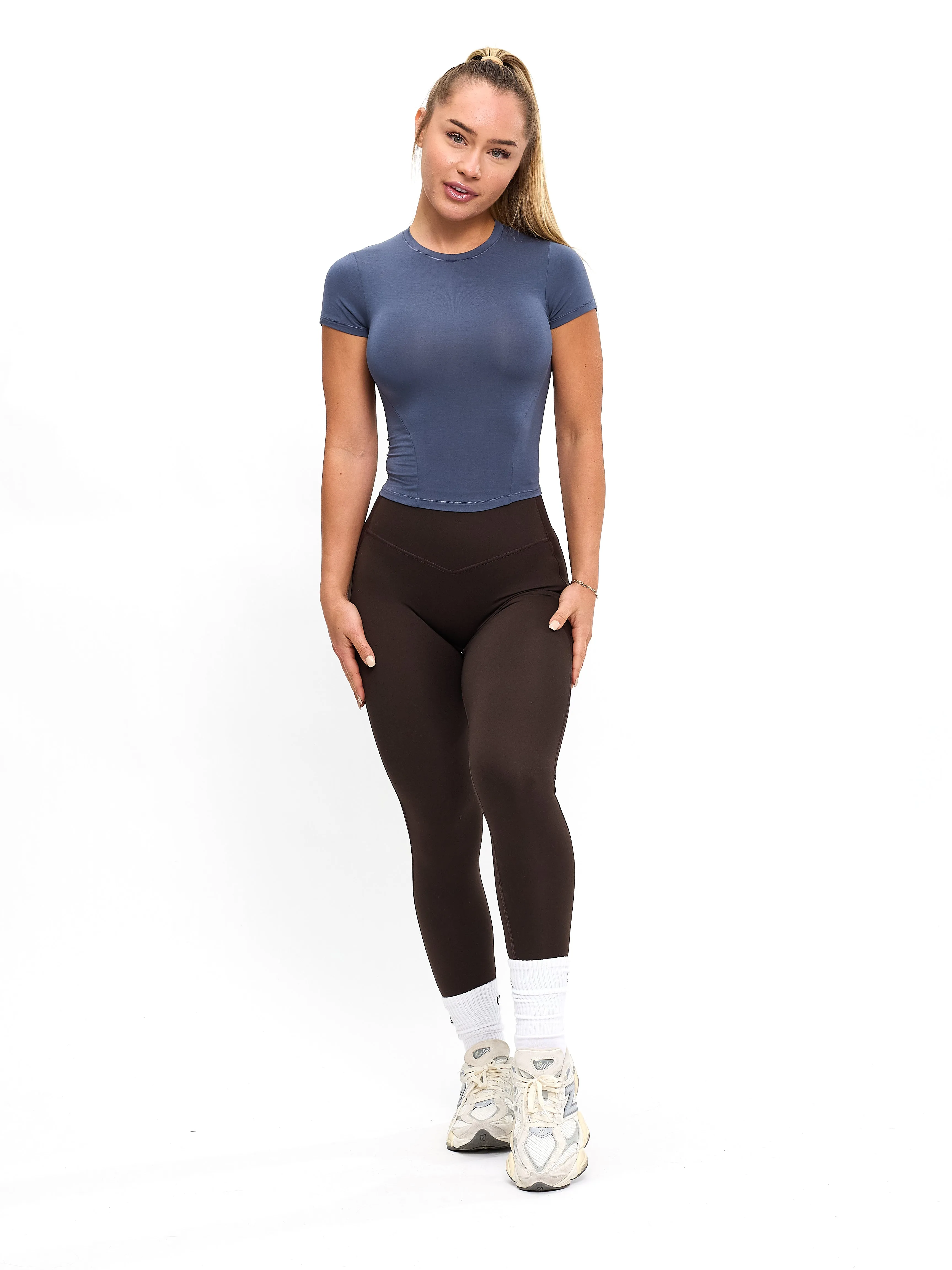Halo Baby Tee - Barista Blue