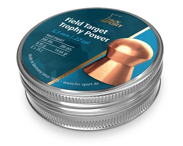 H&N Field Target Trophy Power | 5.5mm | 0.95g | 14.66gr | 200 Pcs