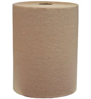 HARDWOUND PAPER TOWEL ROLL KRAFT 12CT