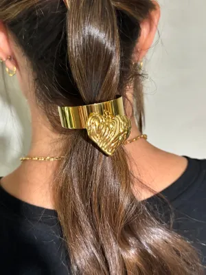 Heart Charm Ponytail bow