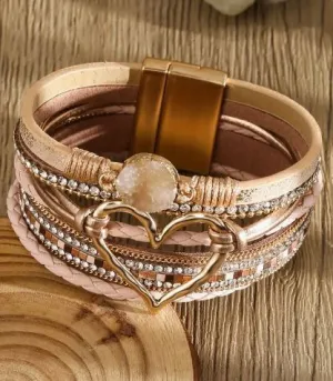 Heart Layered Bracelet
