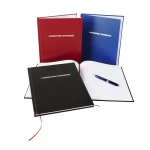 Heathrow Scientific 8610B LABORATORY NOTEBOOKS, 200 pages, blue