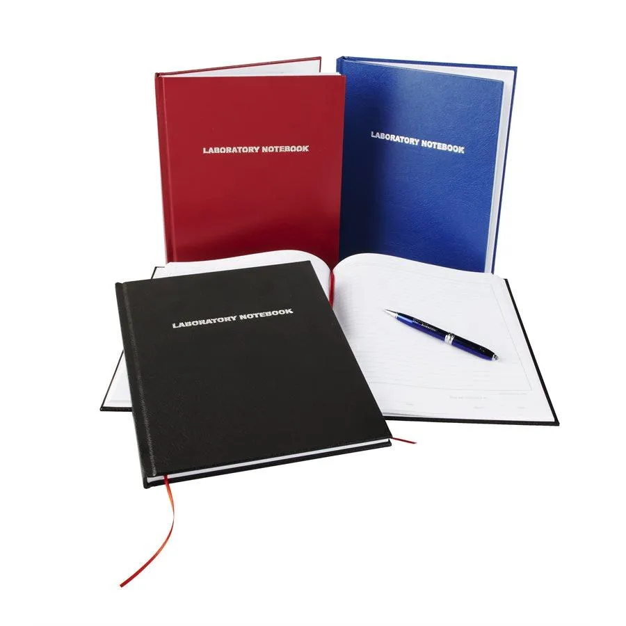 Heathrow Scientific 8610B LABORATORY NOTEBOOKS, 200 pages, blue